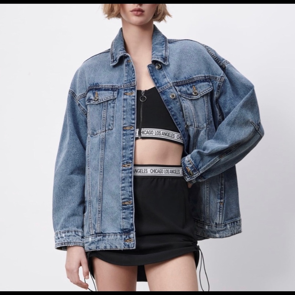 Zara Oversized denim jacket